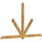 Ekena Millwork Kennewick Rough Sawn Timber Gable Bracket, Western Red Cedar, 96"W x 56"H x 2"D x 4"F, 14/12 Pitch GBW096X56X0204KEN00RWR - alternate 4